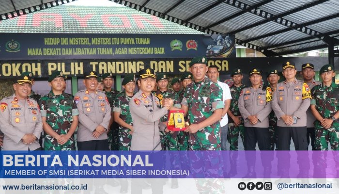 Kapolres Bondowoso Jalin Silahturahmi Berkunjung ke Markas Batalyon Infanteri 514/SY 