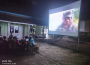 Satgas TMMD Gelar Nobar Film Perjuangan, Bangkitkan Semangat Juang Warga Gunosari