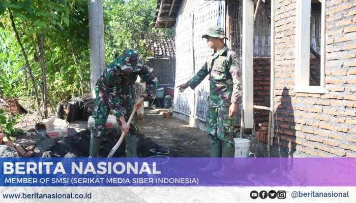 TMMD Bondowoso, Satgas 123 Renovasi Rumah Tinggal Layak Huni