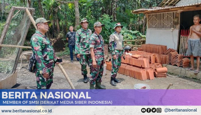 Pastikan Berjalan Lancar, Dandim 0822/Bondowoso Tinjau Renovasi Rumah Tidak Layak Huni