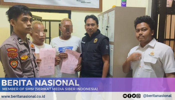 Polres Tetapkan Dua Tersangka,Dugaan Tindak Kekerasan Salah Satu Oknum Kades
