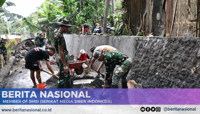 Panas Matahari Mengingatkan Warga Trotosari Kepada Satgas TMMD 123