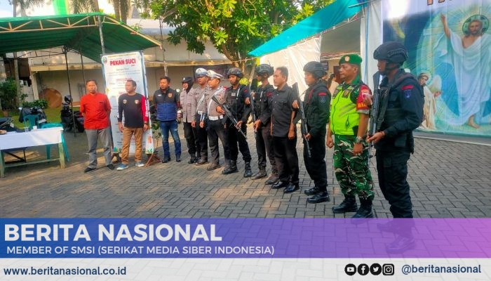 Peran Babinsa dalam Misa Paskah Bondowoso: Pengamanan Penuh Dedikasi dan Kepedulian
