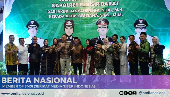 Letkol Inf Rinto Wijaya Hadiri acara kenal pamit Kapolres Pesisir Barat.