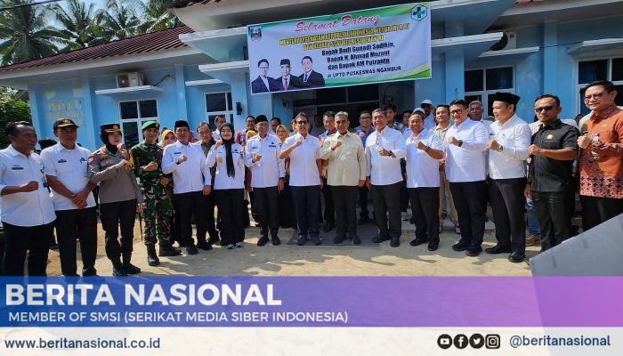 Letkol Inf Rinto Wijaya Sambut Ketua MPR RI Ahmad Muzani dalam Rangka Groundbreaking Peningkatan RSUD KH. Muhammad Thohir Krui
