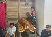 Satgas TMMD ke-124 Kodim 0422/LB Tunjukkan Kepedulian, Hadiri Takziah Warga yang Meninggal Dunia