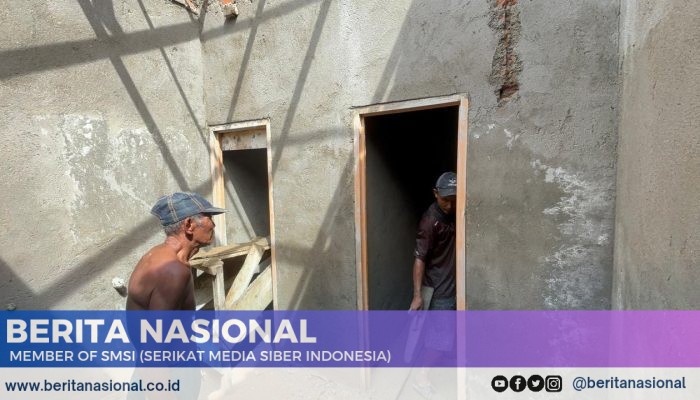 Bukti Kemanunggalan, TNI dan Warga Antusias Bangun MCK Masjid di Hari ke-12 TMMD ke-124