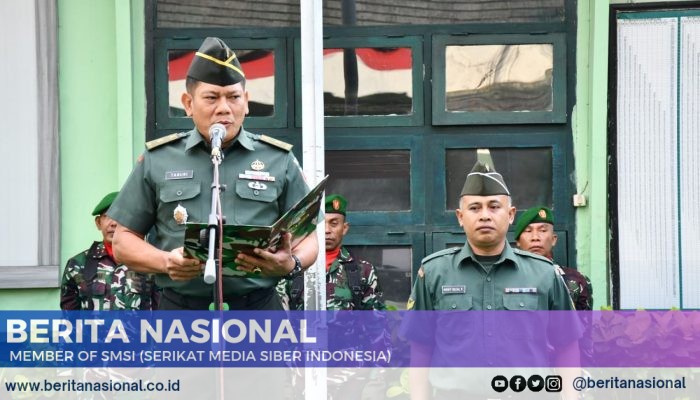 Kasdim 0822 Bondowoso Tegaskan, “Disiplin dan Profesionalisme Saat Pimpin Upacara Bendera 17-an”