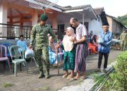 Yonif 514/SY Gelar Pengobatan Gratis dan Bagikan 200 Paket Sembako untuk Warga Kaligedang