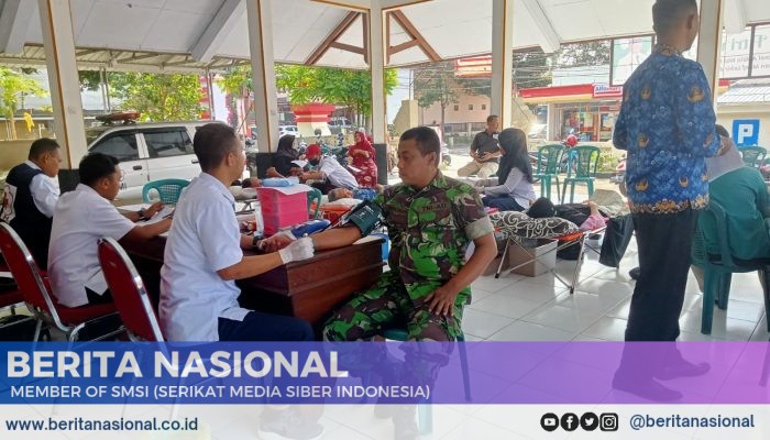 Bakti TNI PRODUKTIF untuk Rakyat: Danramil Dan Babinsa Dukung Program P4K Lewat Donor Darah