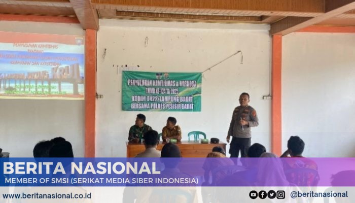Penyuluhan Kamtibmas dan Bahaya Narkoba Warnai Kegiatan Nonfisik TMMD ke-124 Kodim 0422/Lampung Barat