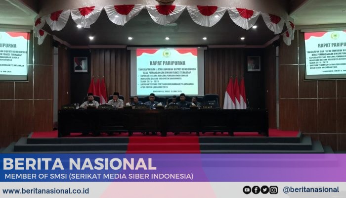 Bupati Bondowoso Menyampaikan Tanggapan Resmi Atas Pemandangan Umum Fraksi-Fraksi DPRD