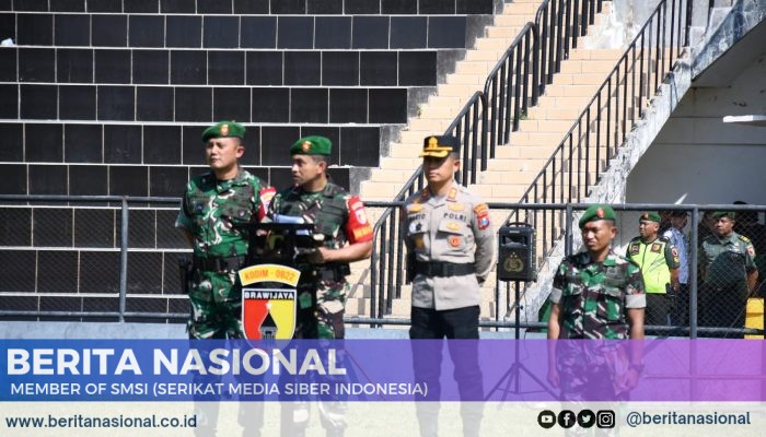 Personel Gabungan Siap Amankan Kunjungan Wapres, Dandim 0822 Pimpin Apel Gelar Pasukan di Bondowoso