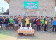 Semangat Kebersamaan TMMD ke-124, Kodim 0422/LB Gelar Turnamen Bola Voli bersama Warga Pekon Pemerihan, Kec. Bengkunat