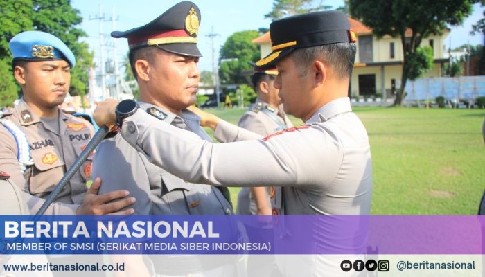 Kapolres Bondowoso Pimpin Upacara Serah Terima Kasat dan Kapolsek jajaran.