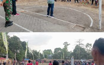 Danramil 0822/14 Prajekan Letda Cke Sukiman: Membuka Turnamen Bola Kasti Dalam Rangka Memeriahkan HUT ke-80 RI