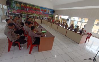 Polres Pagar Alam Ikuti Zoom Meeting Penerimaan Siswa Baru SMA Taruna Kemala Bhayangkara