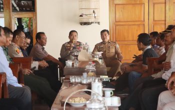 Kapolres Nganjuk Silaturahmi Kamtibmas Bersama Forkopimcam Gondang dan Kades se-Kecamatan Gondang