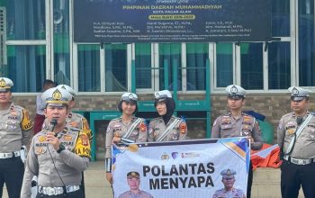 Sat Lantas Polres Pagaralam Sosialisasikan Tertib Berlalu Lintas di SMA/SMK Muhammadiyah
