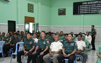 Materi Menggema di Makodim! Vidcon Bintal Ideologi 2025 Sentuh Rumah Tangga hingga Etika Prajurit”