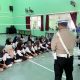Polantas menyapa siswa SMAN 1 Tenggarang dalam program edukasi keselamatan berlalu lintas dalam ops zebra Semeru 2025