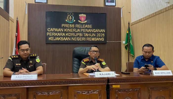 Tutup Tahun 2025, Kejaksaan Negeri Rembang Rinci Capaian dan Progres Penanganan Perkara Korupsi