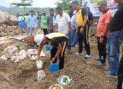 Pembangunan Pos Polisi Desa Tegaldowo di Awali Peletakan Batu oleh Kapolres Rembang