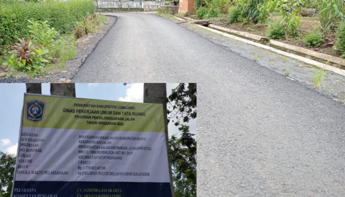 Warga Grobogan Kedungjajang Senang, Jalannya telah Dihotmix