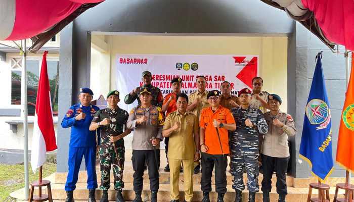 Kolonel Inf Rinto Wijaya Danbrigif TP 28/Bari Fola hadir Peresmian Unit Siaga SAR Kabupaten Halmahera Timur