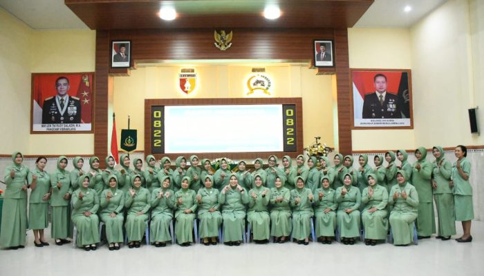 Sertijab Ketua Persit Kodim 0822 Bondowoso, Wujud Dinamika dan Pembinaan Organisasi