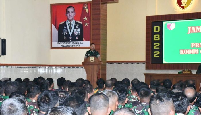Jam Komandan Kodim 0822, Dandim Tekankan Dukung MBG Dan KDKMP Serta Dorong Peran Aktif Babinsa