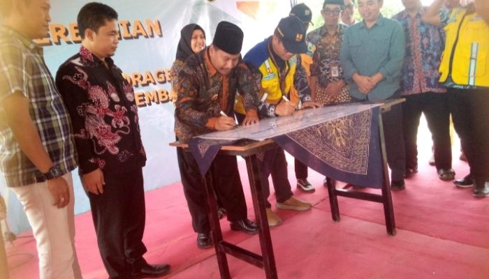 Peresmian Longstorage Sungai Pang di Rembang