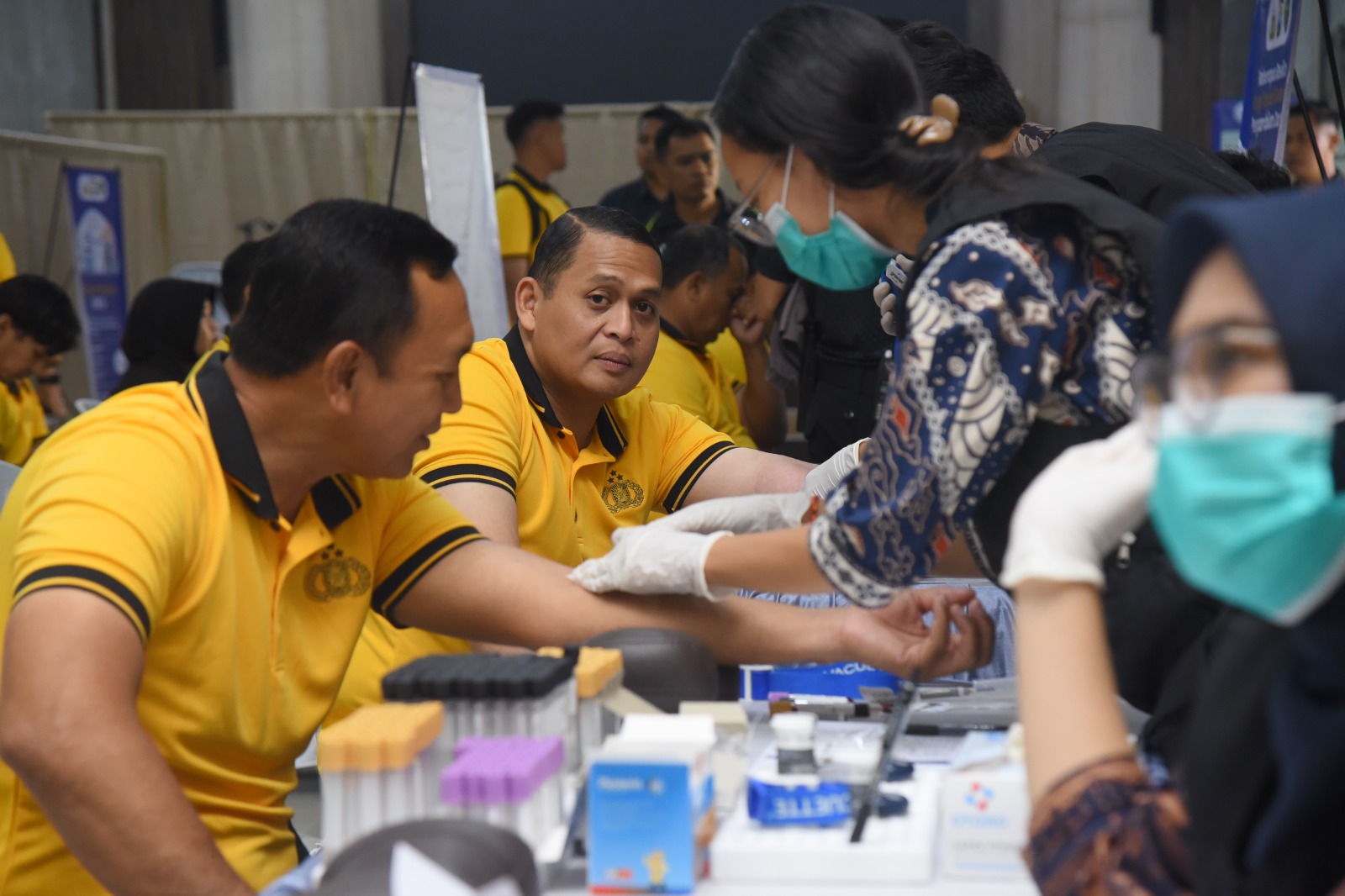 Perkuat Profesionalisme Anggota, Biddokkes Polda Jatim Gelar Pemeriksaan Kesehatan di Polres Bondowoso