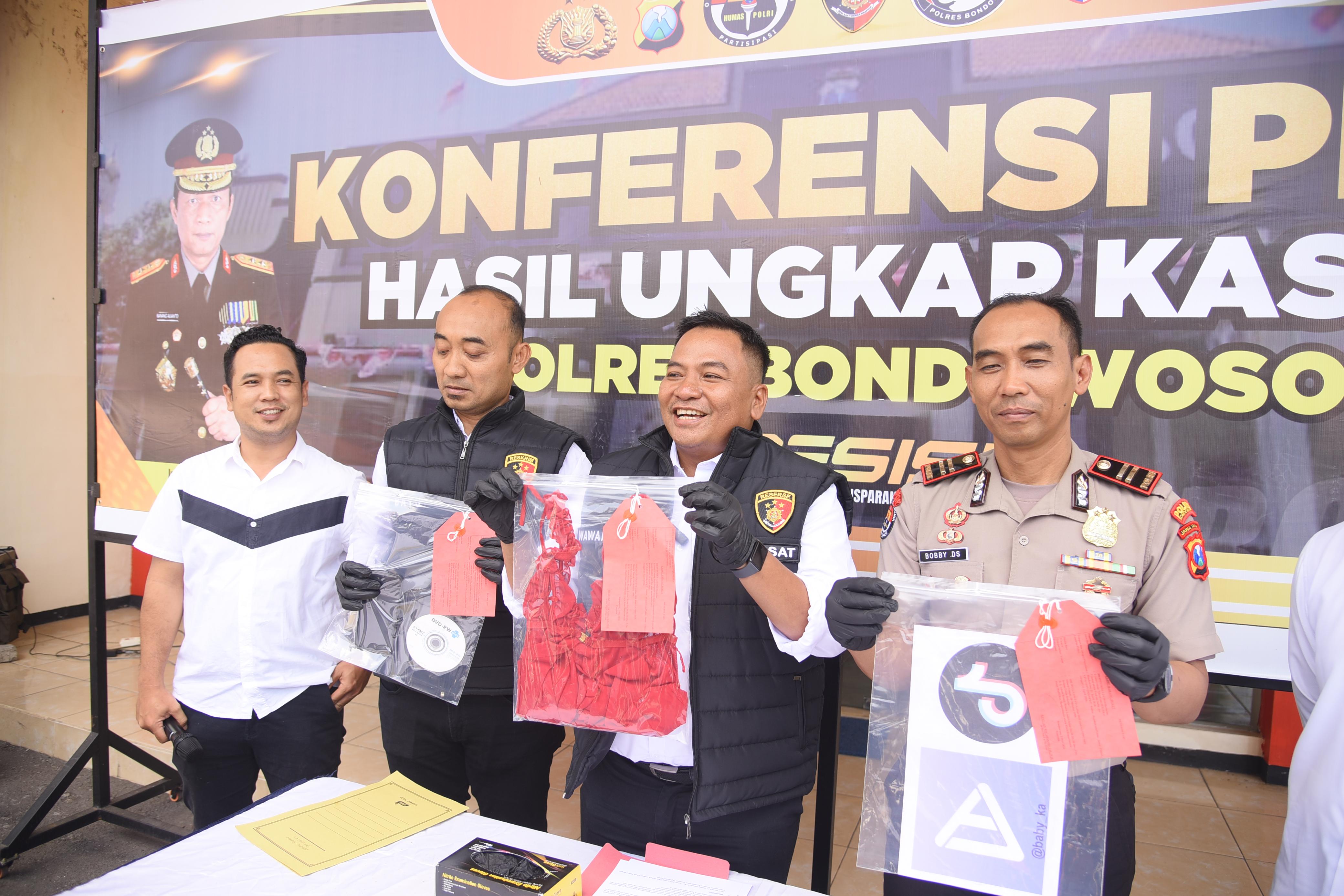 Tegas! Polres Bondowoso Ungkap dan Amankan Pelaku Live Streaming Asusila Berbayar
